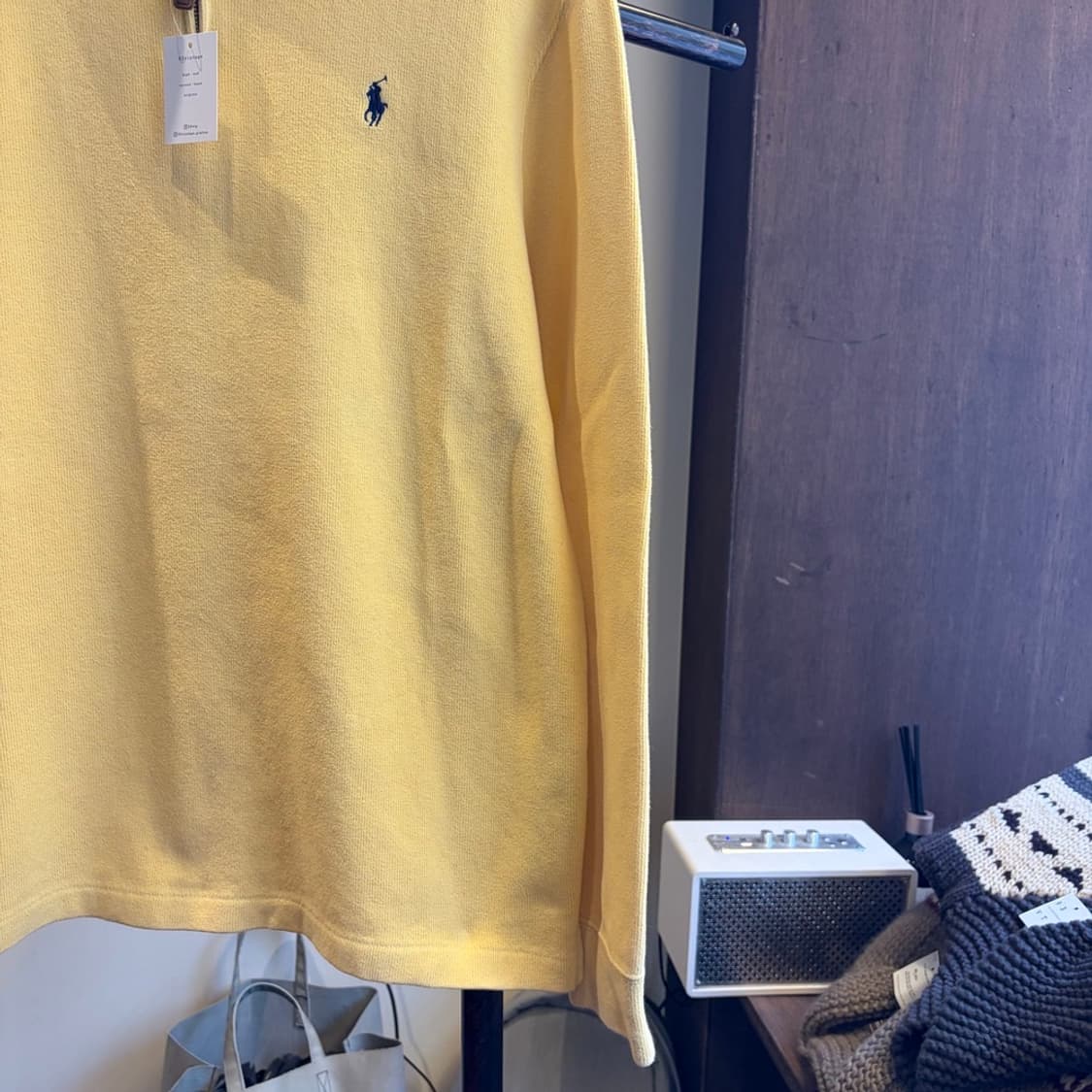 15609 - 폴로 랄프로렌 옐로우 반집업 니트 상품이미지4