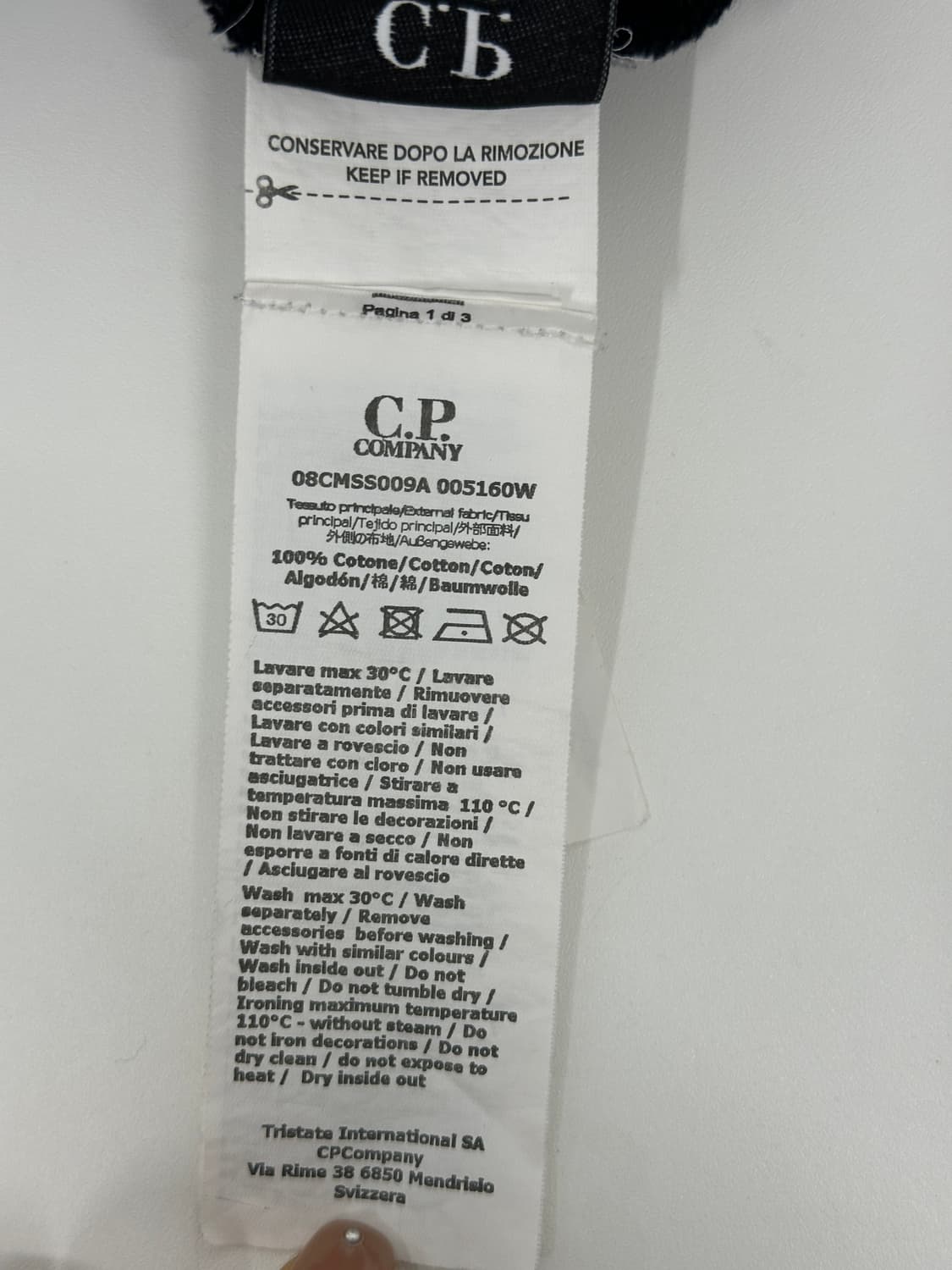 cp컴퍼니 렌즈 롱슬리브 맨투맨(2XL) 상품이미지6