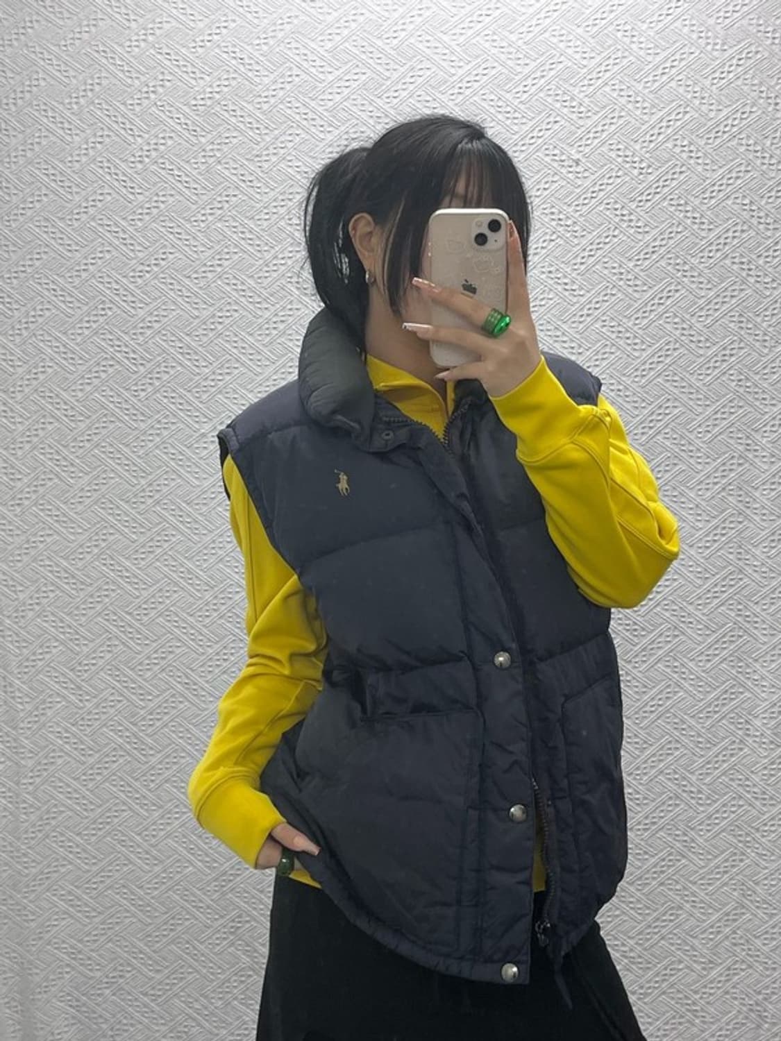 폴로 랄프로렌 모던시크 캐주얼 베이지포니 패딩 조끼 XL C08300 상품이미지2