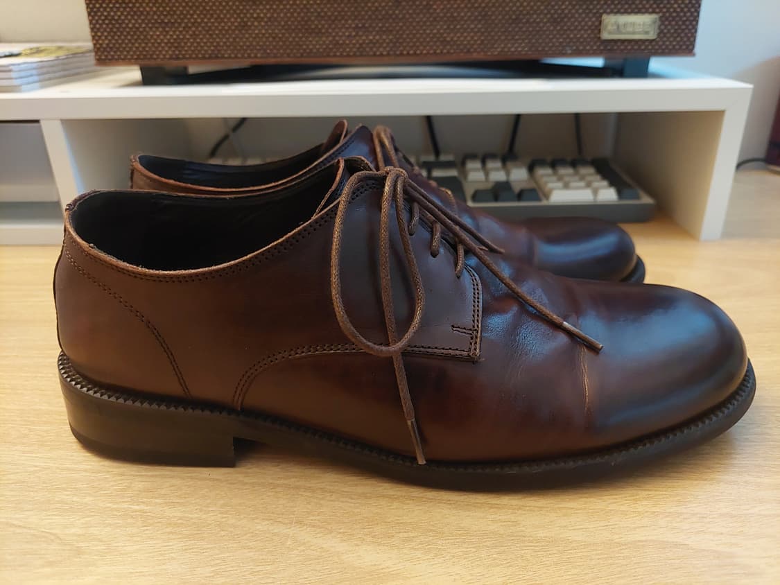 야세 홀리 홀스하이드 컴포트 더비슈즈 구두 브라운 275 상품이미지4