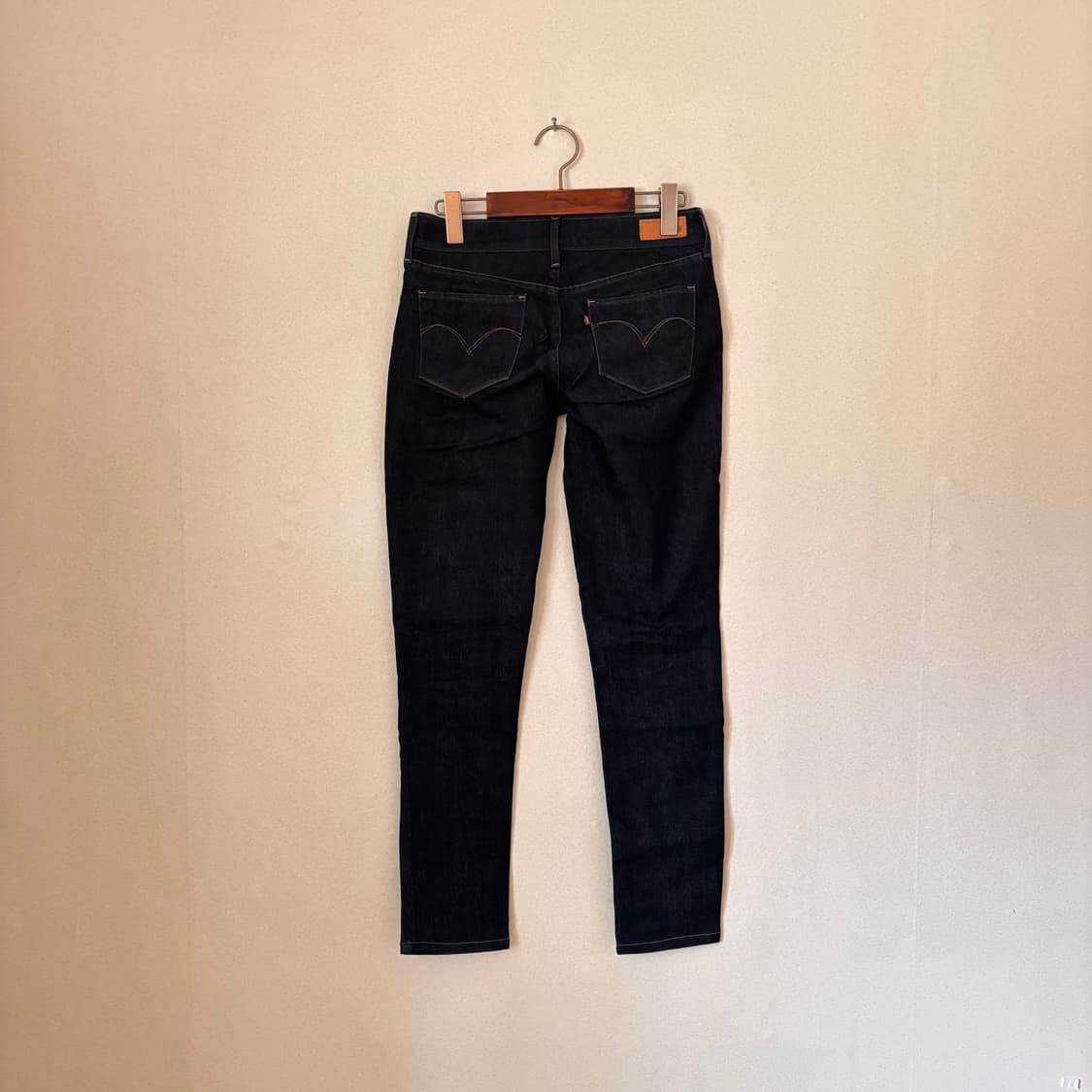 슬림 26 스키니진 리바이스 모던라이즈 진청 스판 데님 실루엣 상품이미지2