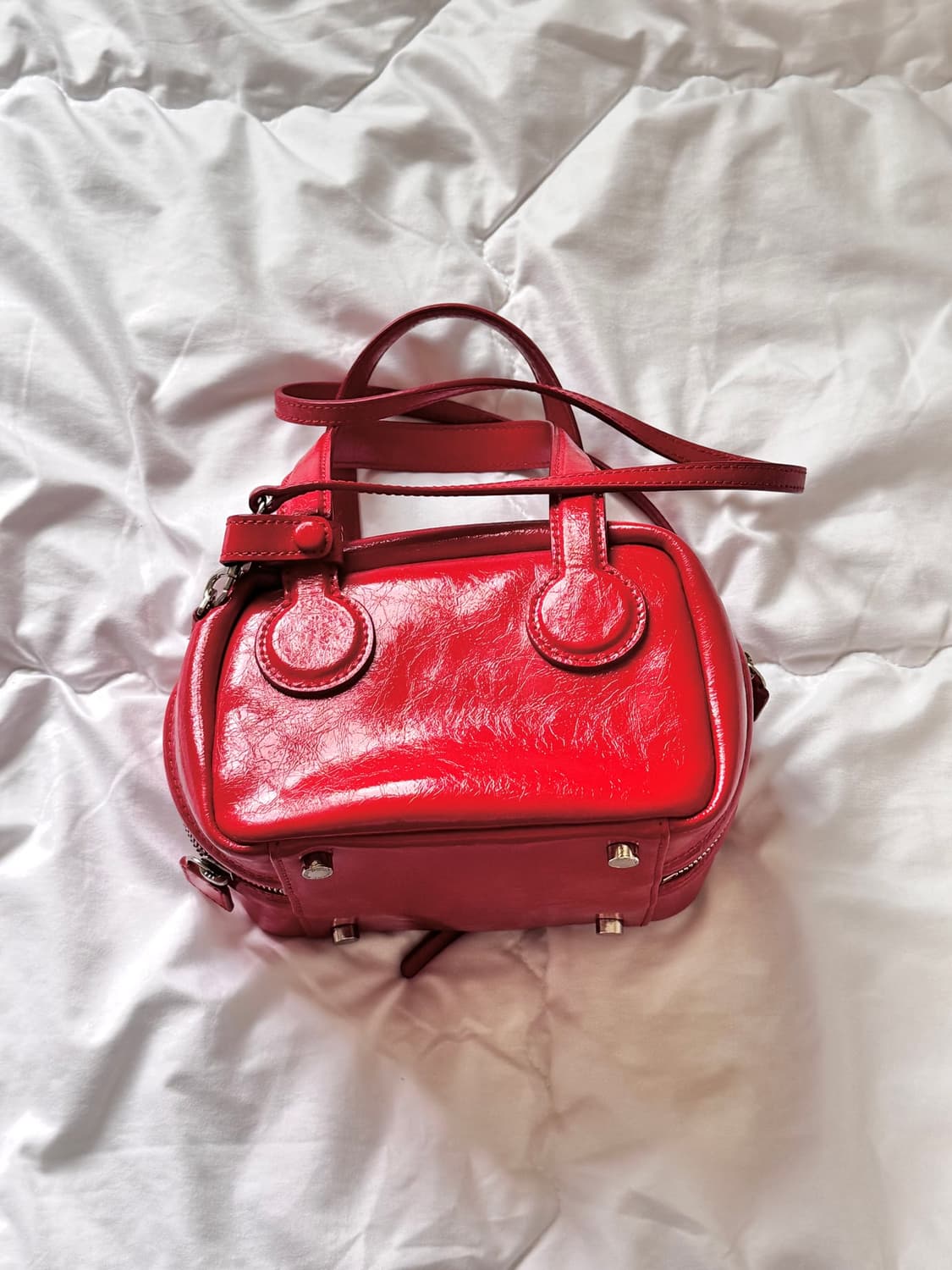 마지셔우드 토리백 tori bag 레드 크링클 상품이미지4