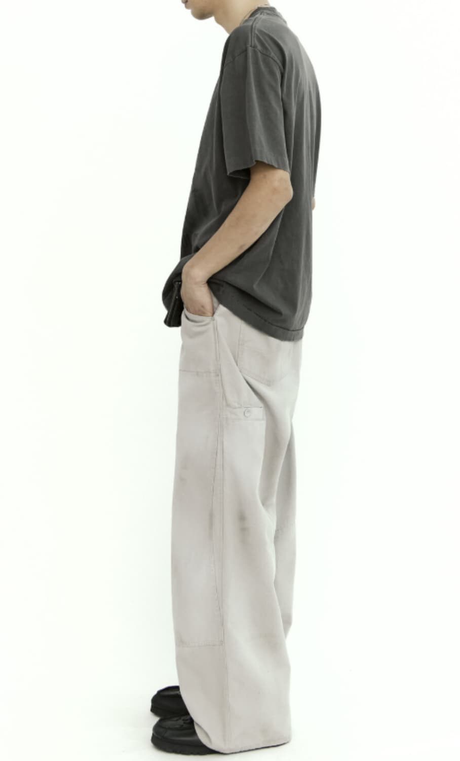 [3] 폴리테루 하드워시드더블니 라이트그레이 상품이미지4