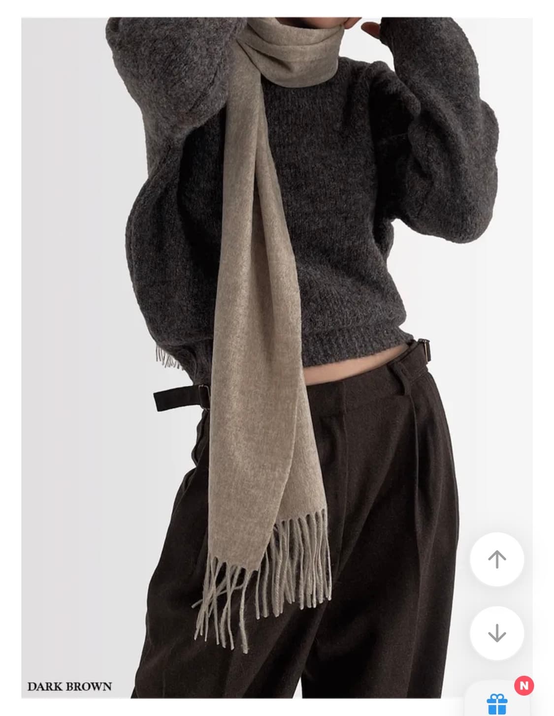 어텀 다크 브라운 니트 상품이미지1