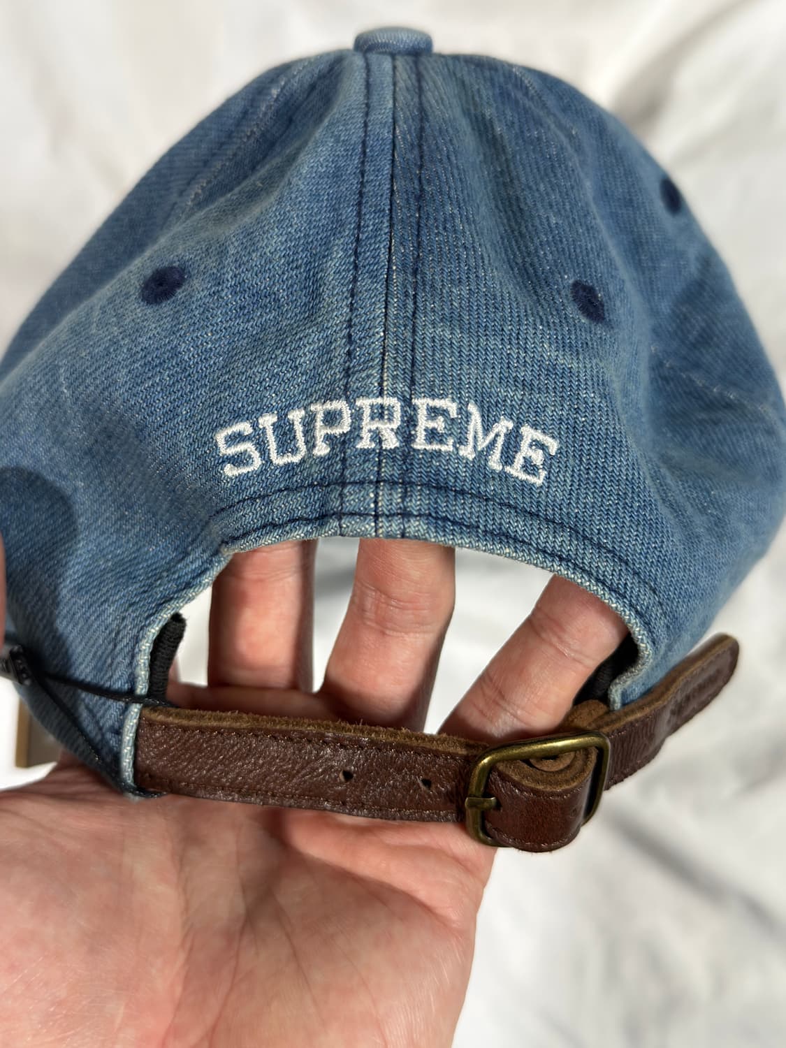 슈프림X버버리 데님 6패널 캡 상품이미지3