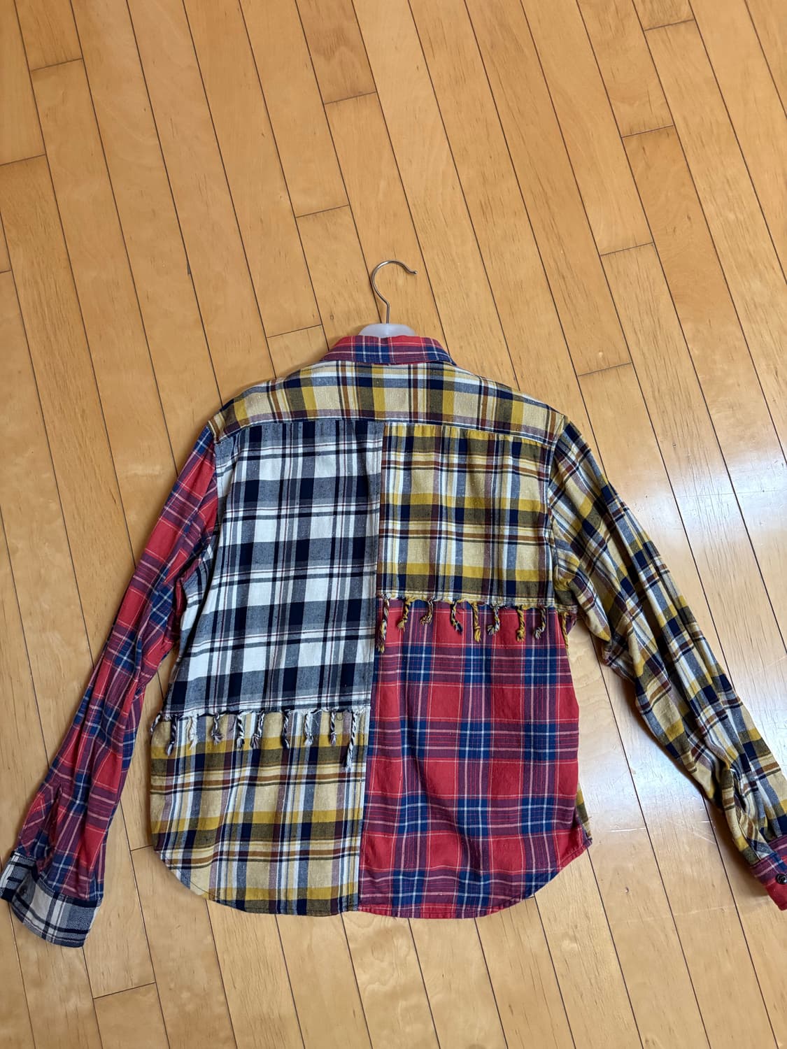 데님티어스 플란넬 패치워크 셔츠 상품이미지2