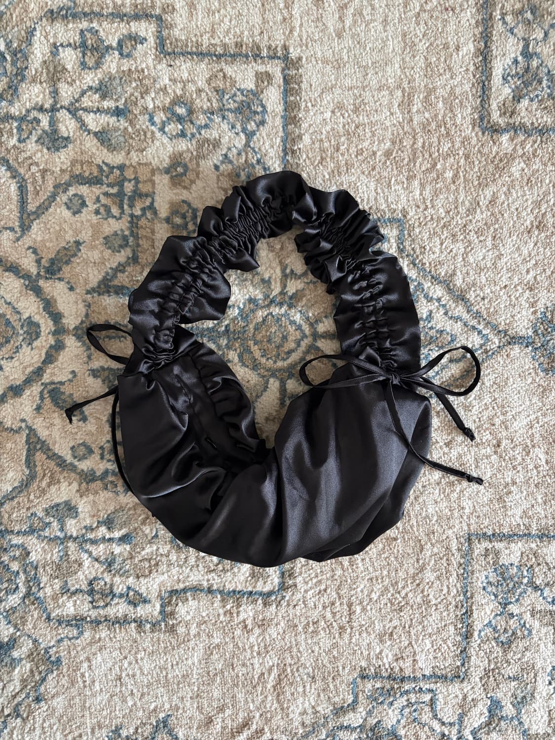 블랙 셔링 미니 숄더 크로스백 상품이미지1