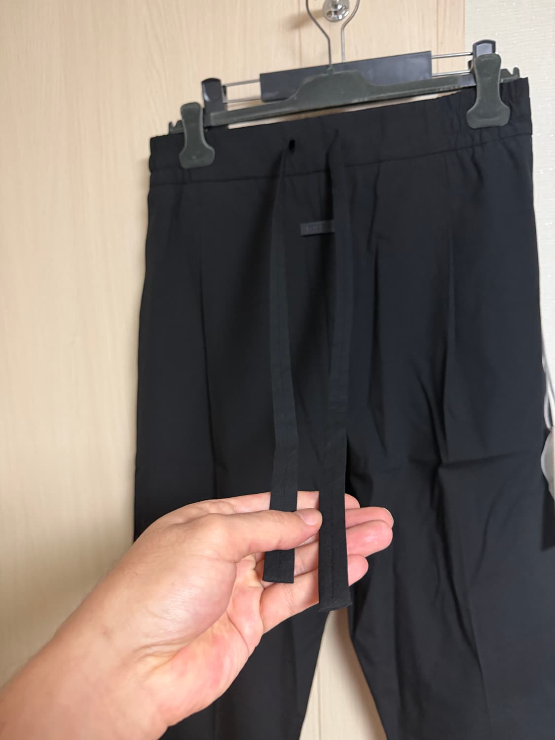 피어오브갓 25ss 옥스포드 드로우스트링 이터널 팬츠 블랙 상품이미지4