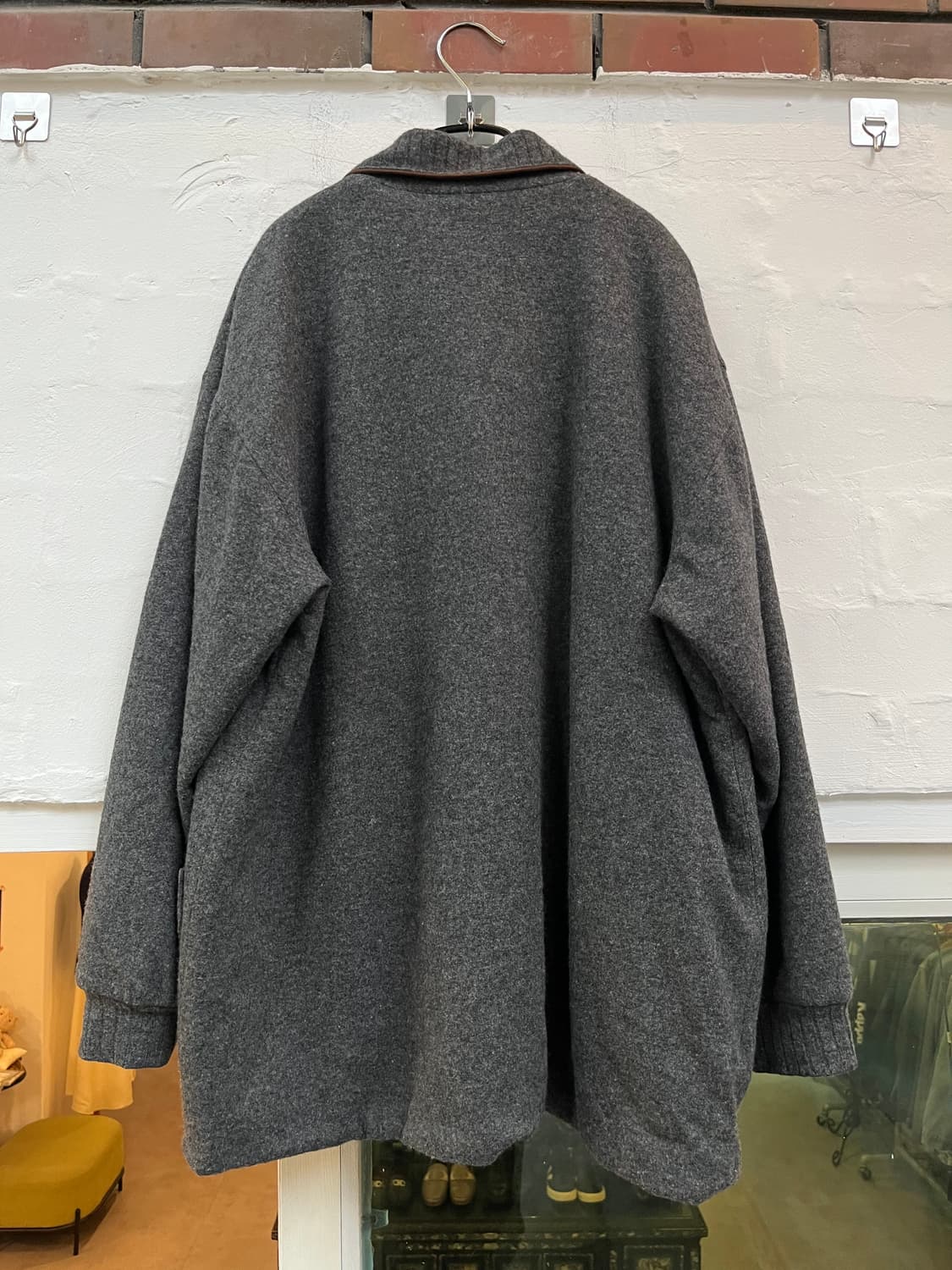 Daks 닥스 울 가디건 퀼팅 체크 아우터 L 상품이미지8