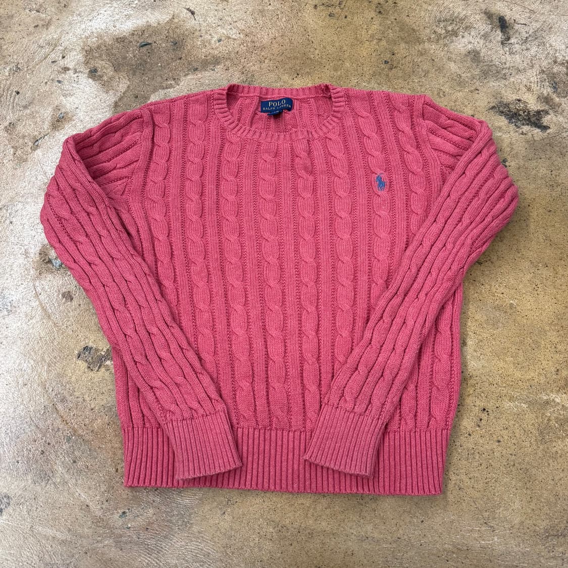[ 정품/L(12-14) ] 폴로랄프로렌 꽈배기 케이블 긴팔 니트 b8 상품이미지2