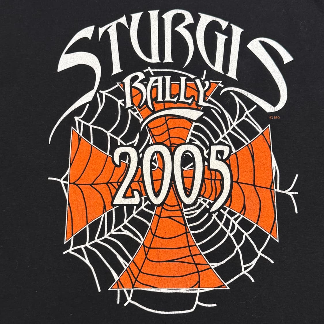 빈티지 00s Sturgis 바이크 스파이더 웹 롱슬리브 상품이미지3