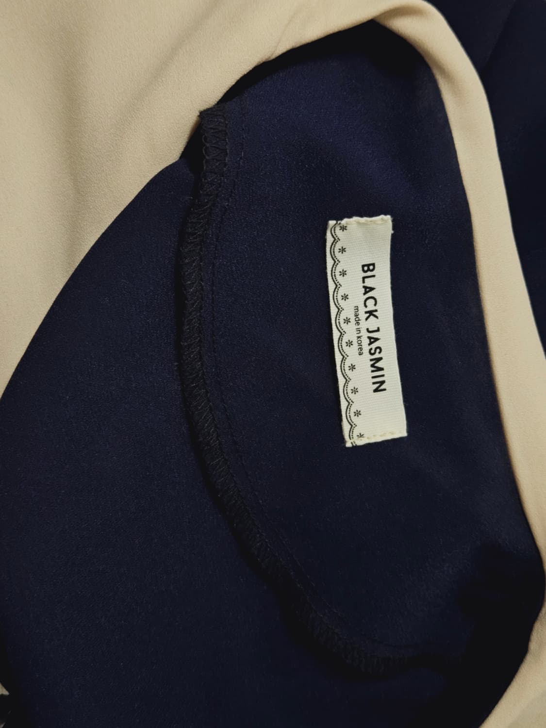 [새상품] 네이비 빅카라 원피스 상품이미지6