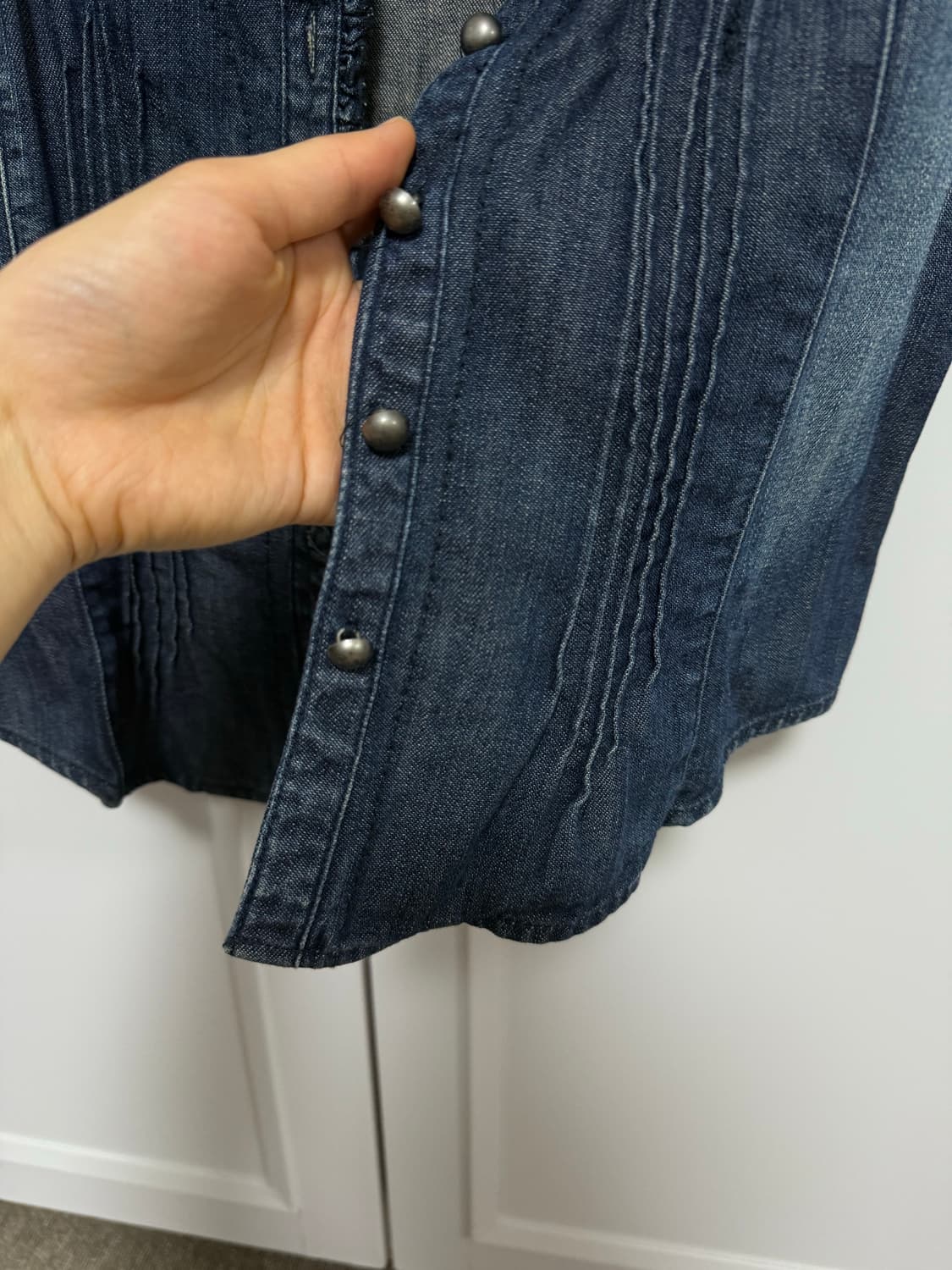 빈티지 데님 블라우스 상품이미지2