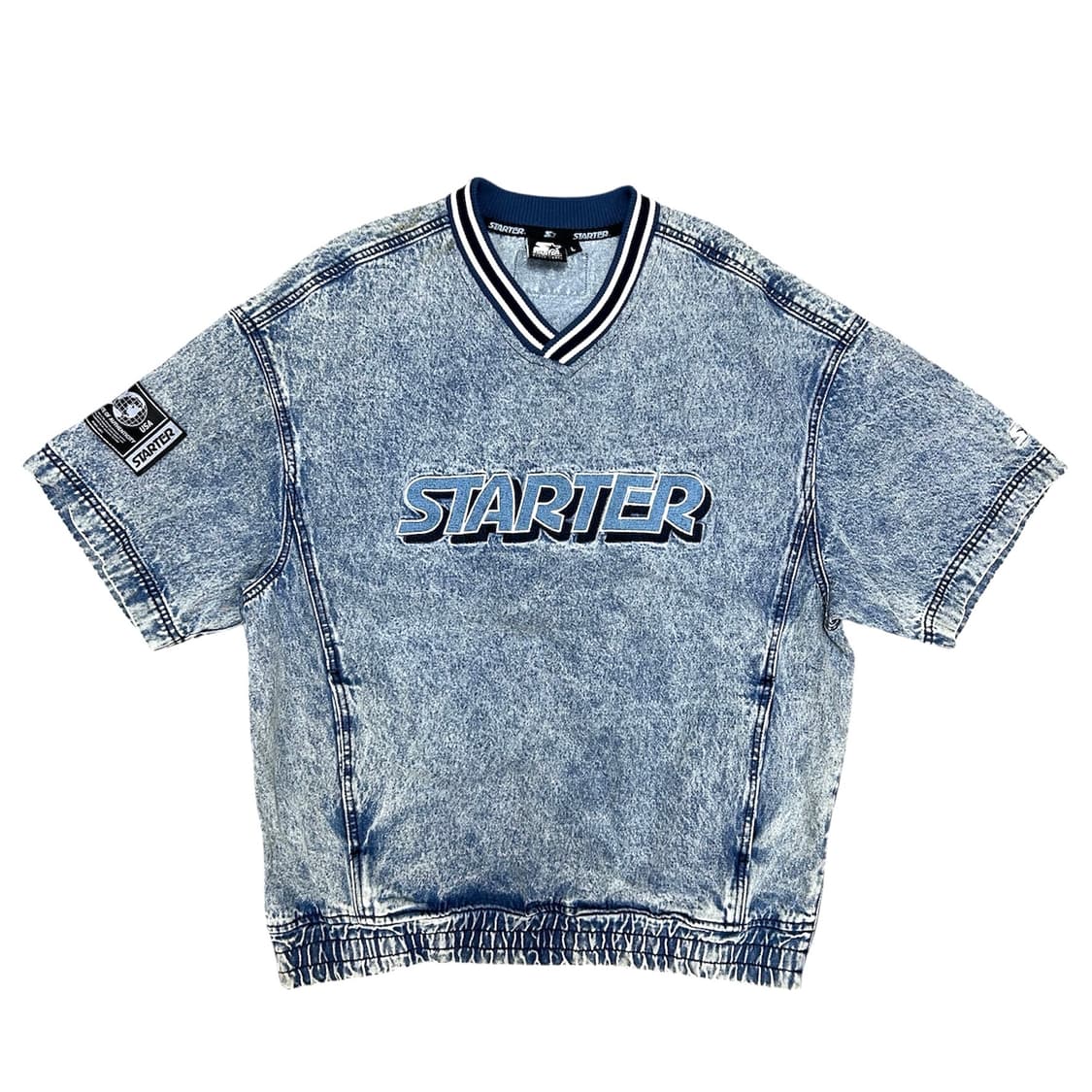 스타터 올드스쿨 데님 반팔(L) 상품이미지1