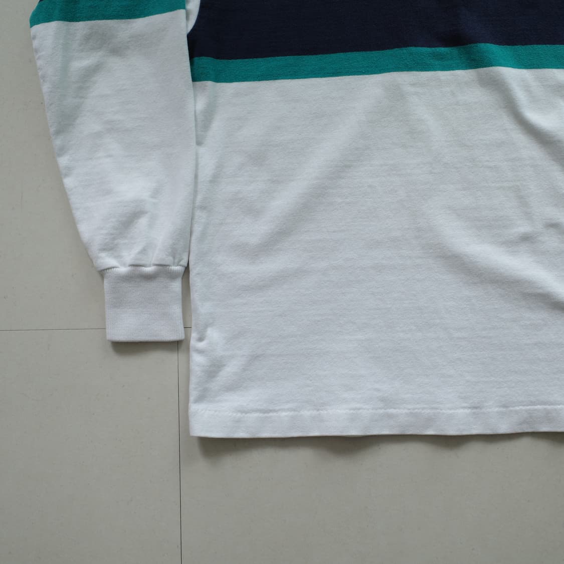 90s L.L.Bean 엘엘빈 MADE IN USA 럭비 티셔츠 (L) 상품이미지4