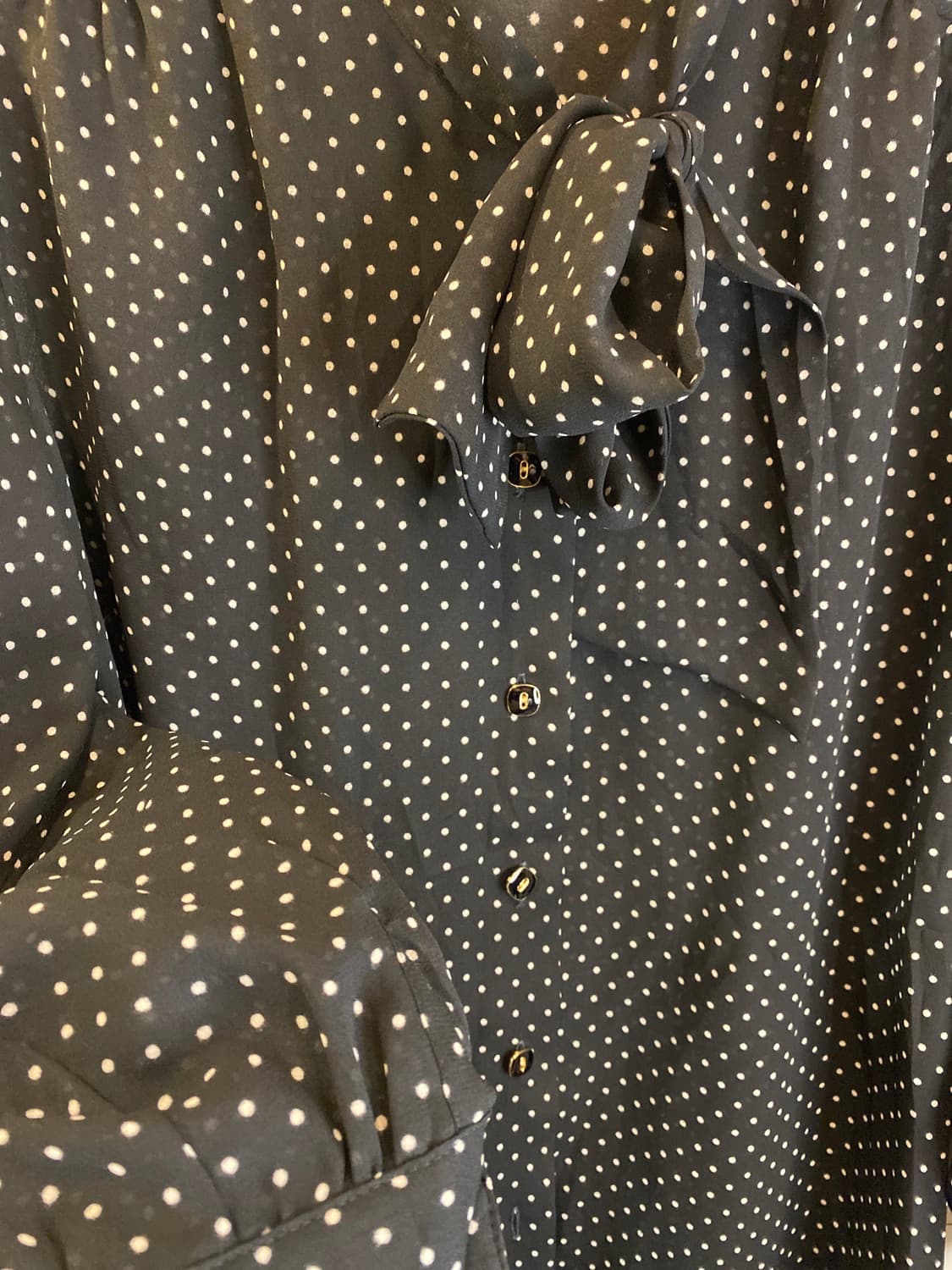 Japan vintage 도트블라우스 상품이미지4