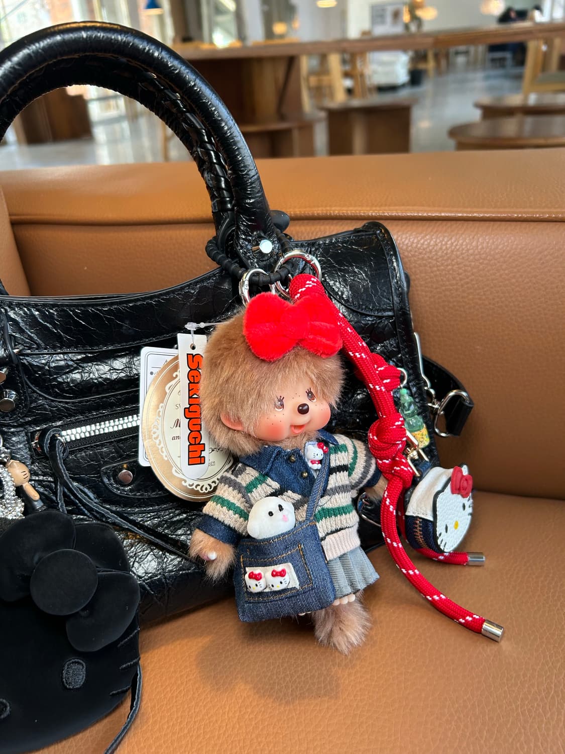 (73)정품몬치치👕스트라이프 무드 키티 × 몬치치 시리즈  상품이미지8