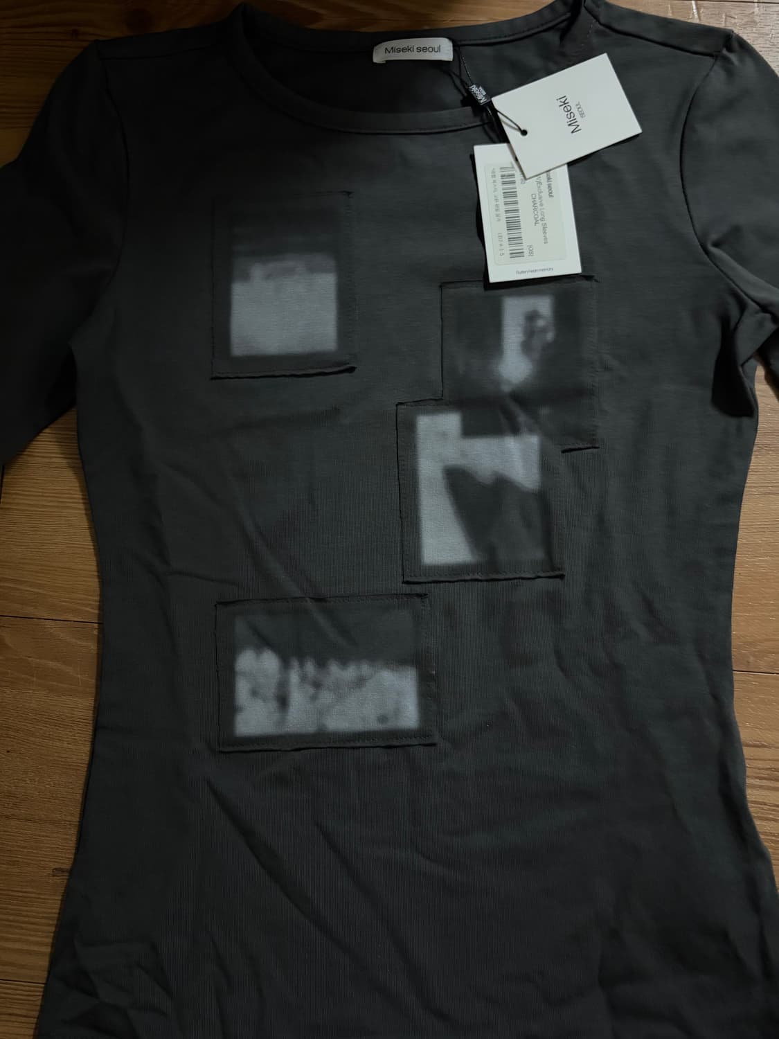 미세키서울 쇼룸 익스클루시브 롱슬리브 차콜 상품이미지3