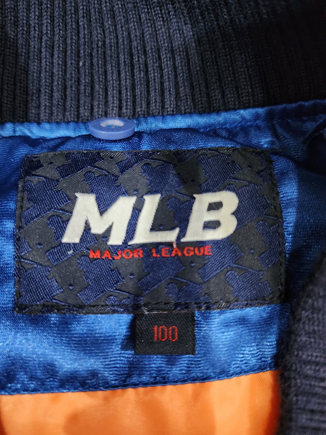 MLB 뉴욕 메츠 새틴 블루종 바시티 다운 점퍼 100 상품이미지8