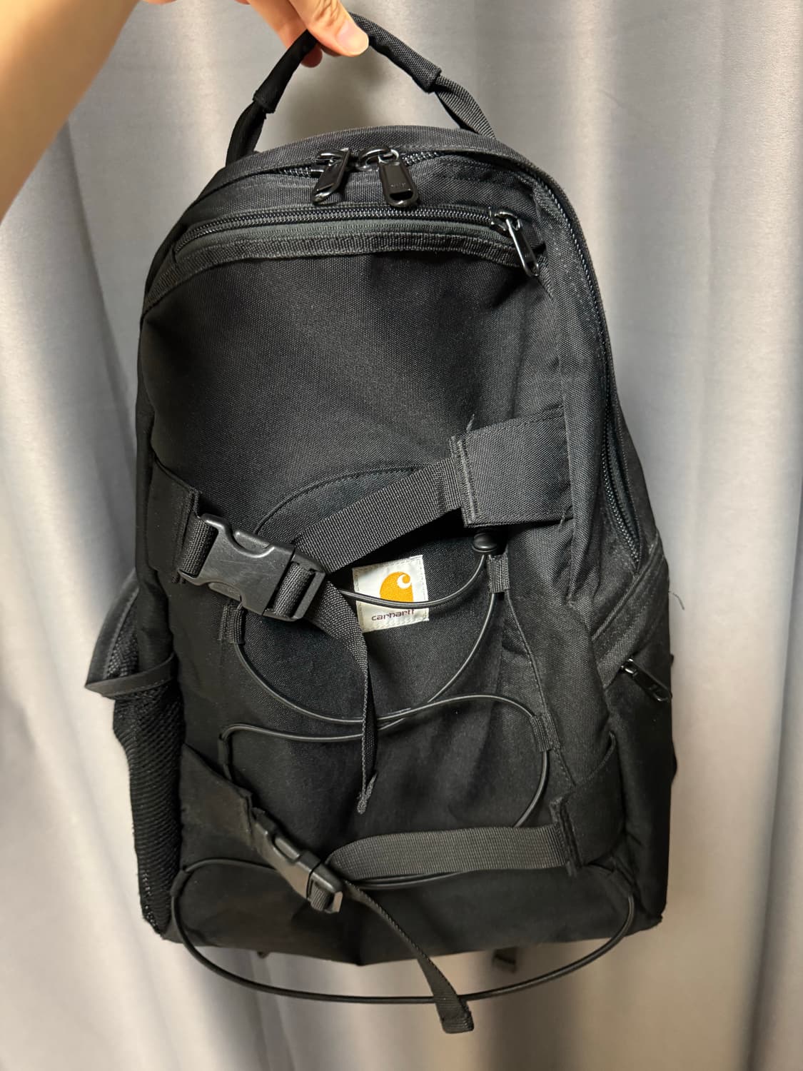 칼하트윕 킥플립 백팩 블랙 Carhartt wip kickfilp  상품이미지2