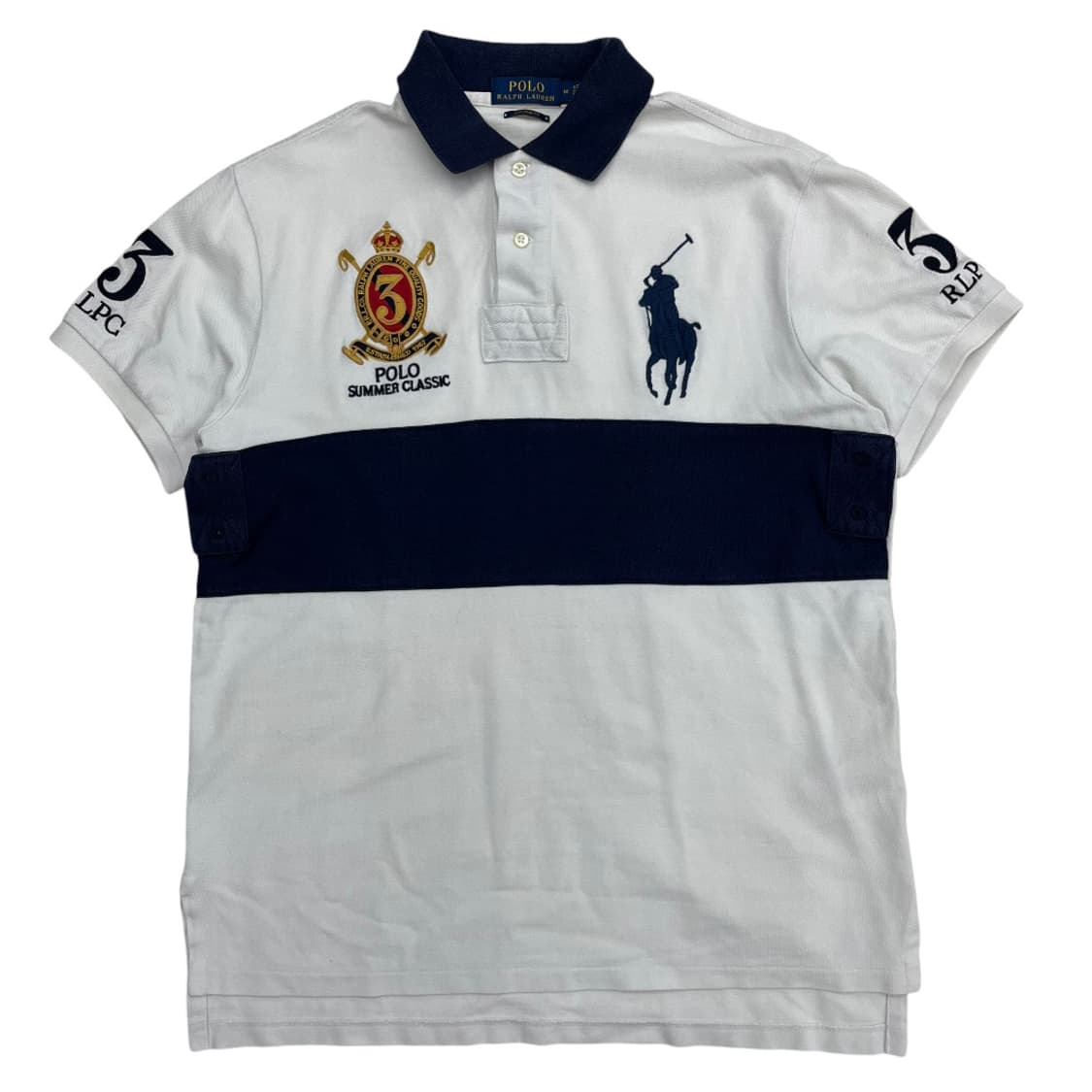 폴로 랄프로렌 치프키프 빅포니 네이비 배색 화이트 카라반팔 M 상품이미지2