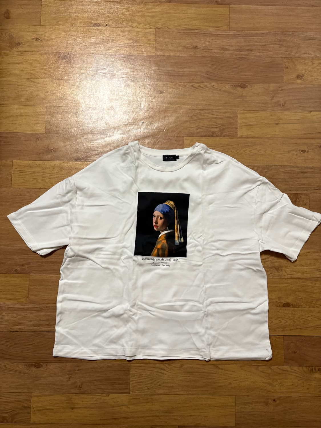 LUCY ”진주귀걸이를 한 소녀 반팔 상품이미지1