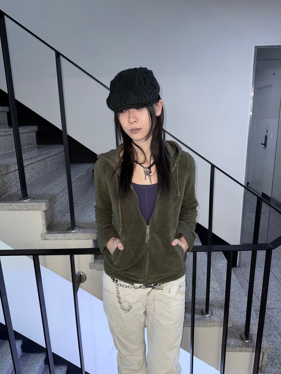 fleece zip up hoodie 상품이미지1