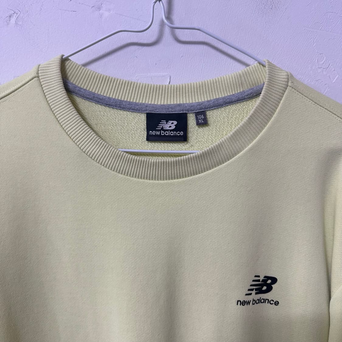 (105) 뉴발란스 레몬색 맨투맨 상품이미지3