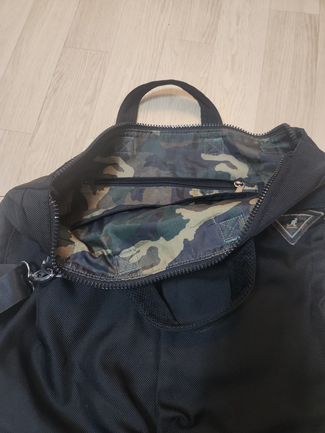 캉골 블랙 숄더백 토트백 상품이미지8