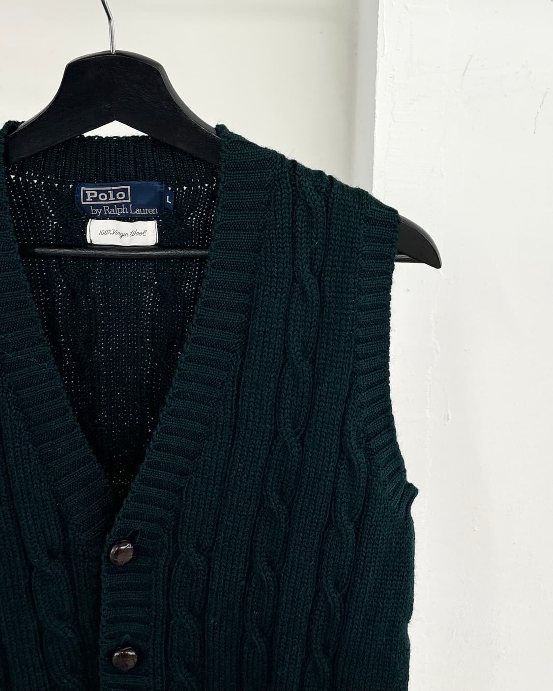 폴로 랄프로렌 그린 니트 베스트 상품이미지4