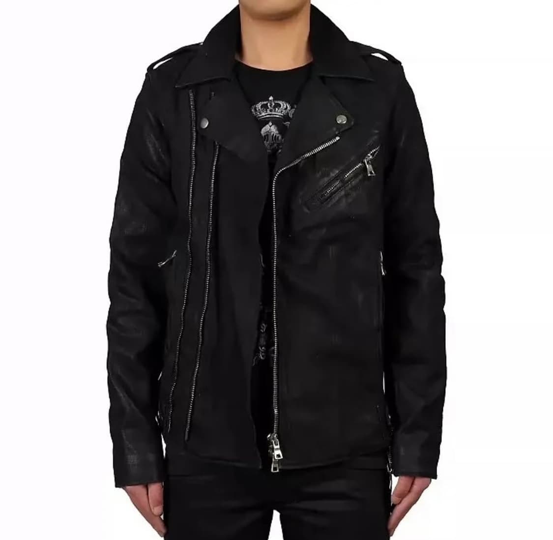 발망 - 15SS 왁스 코팅 바이커 자켓 상품이미지7