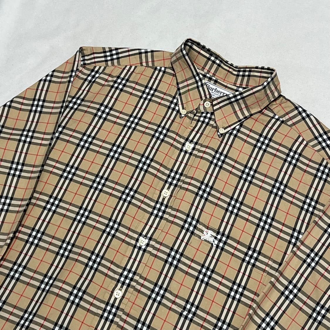 L 버버리 노바체크 베이지 셔츠 상품이미지1