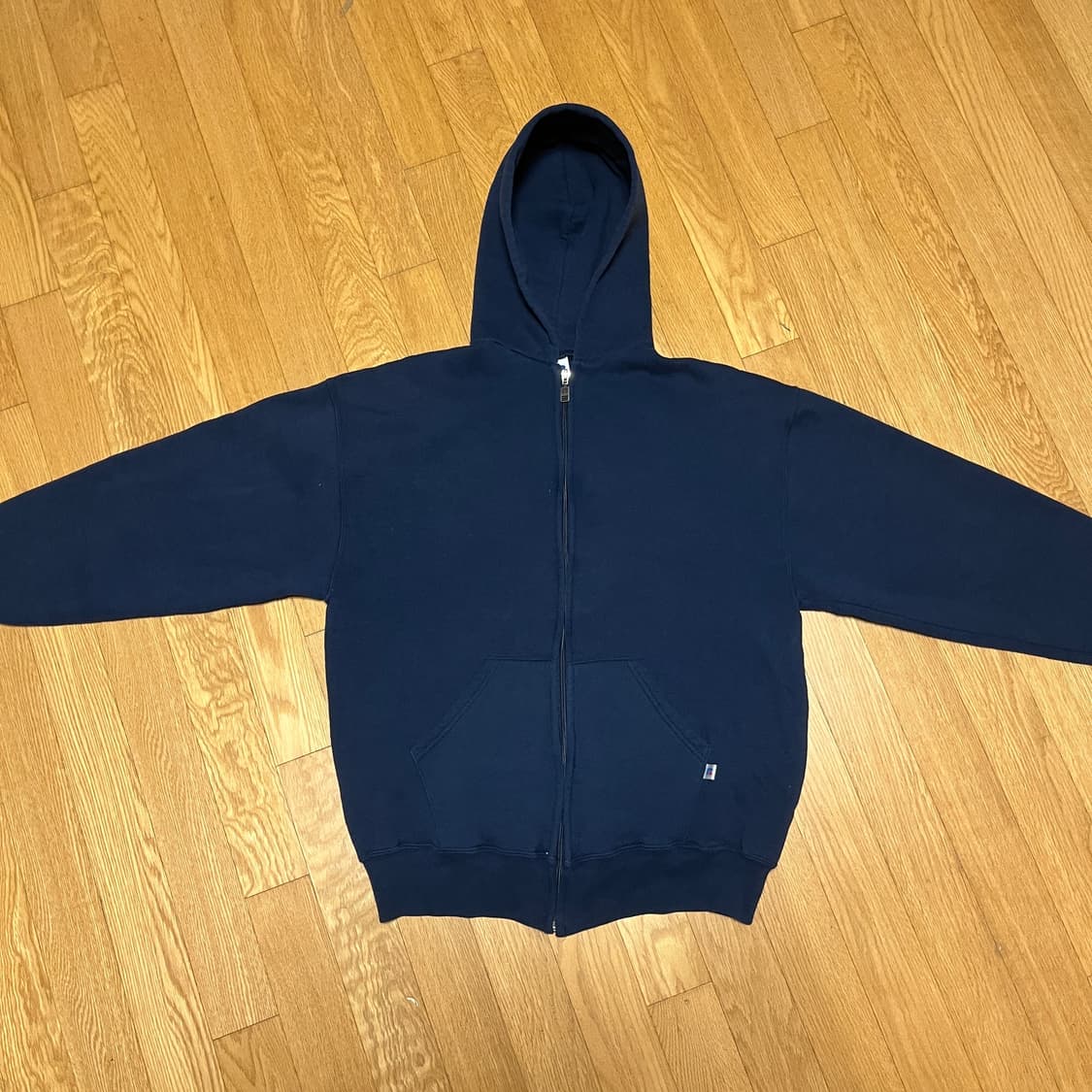 [L] 90s 빈티지 러셀 후드집업 네이비 상품이미지3