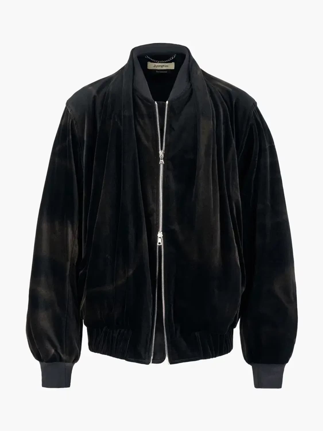 지용킴 숄카라 벨벳 봄버 상품이미지1