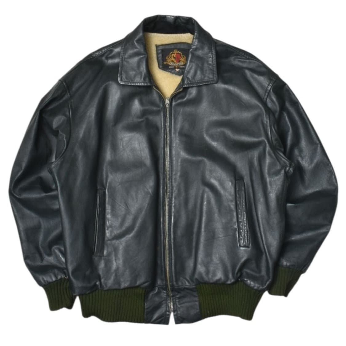 90S 리얼레더 봄버 가죽 자켓  상품이미지2