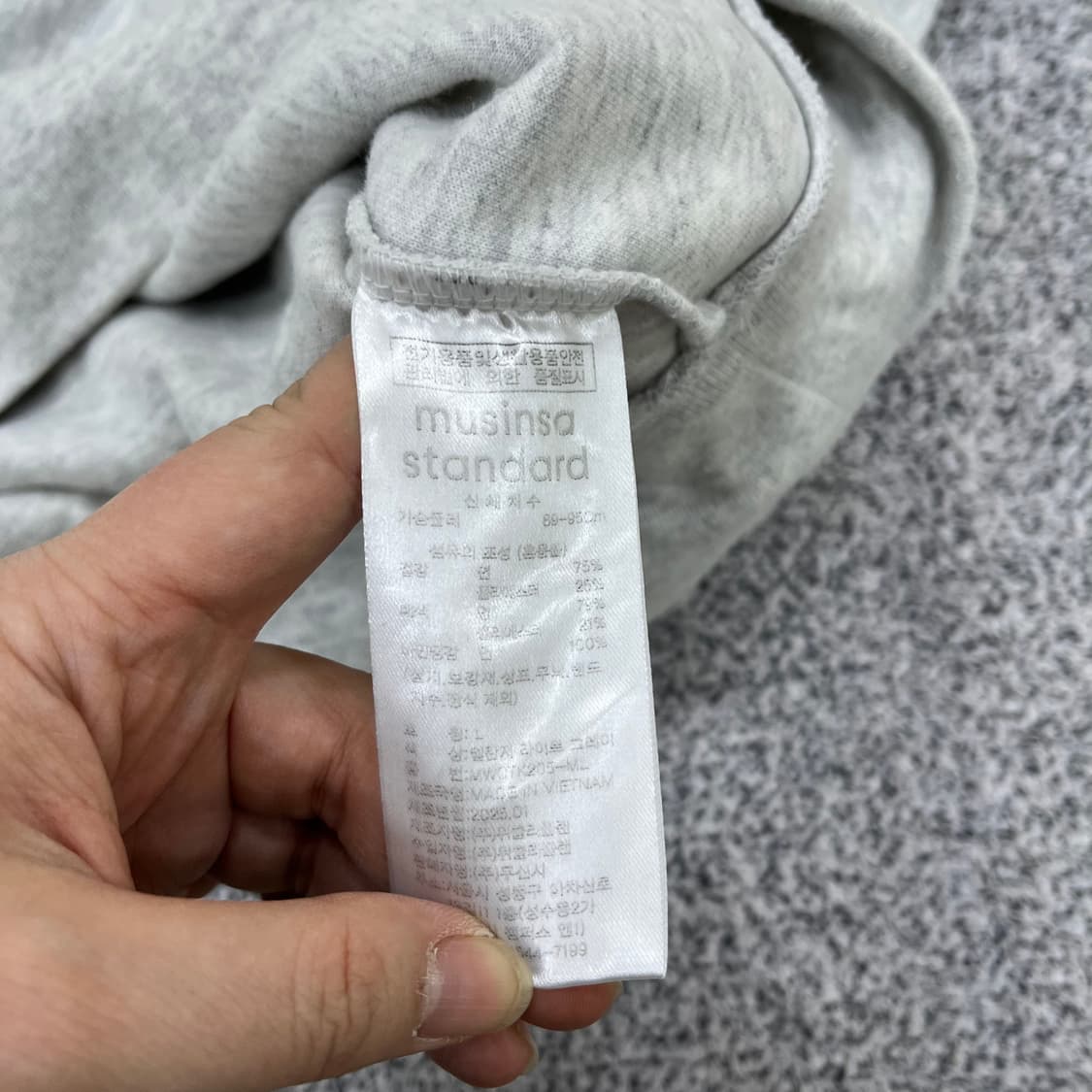 L무신사스탠다드 여성 반팔티 0522M 상품이미지3