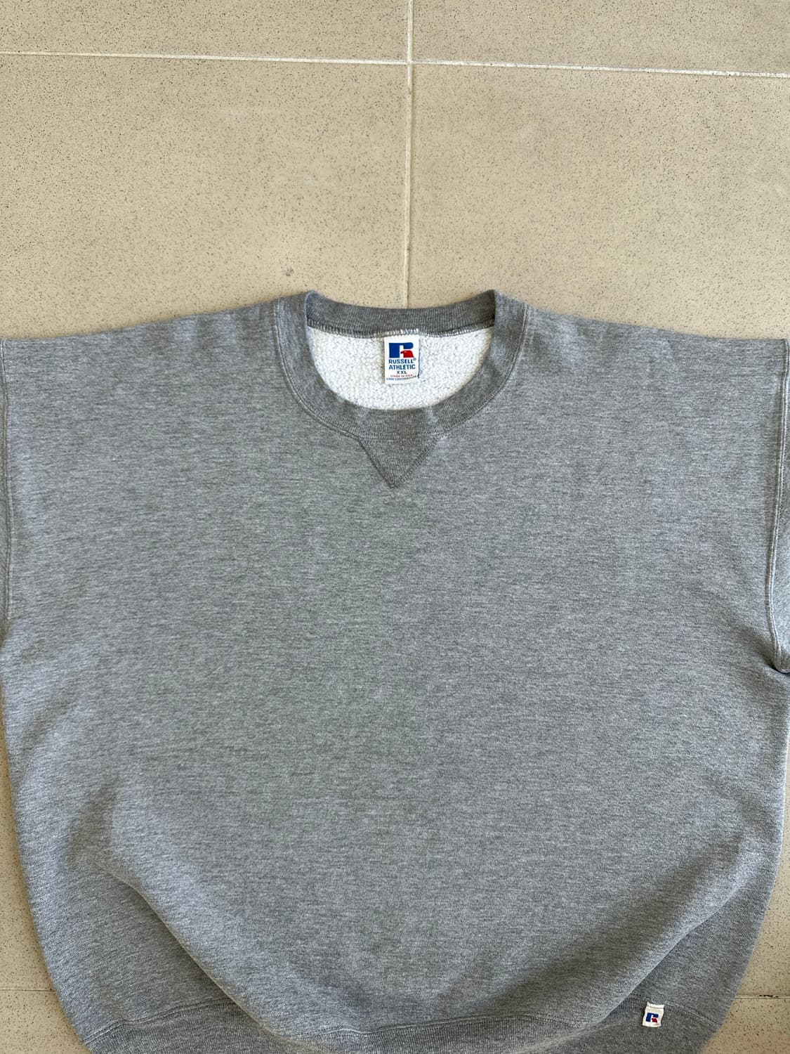 90s 빈티지 러셀 스웻셔츠 그레이 XXL USA 상품이미지4