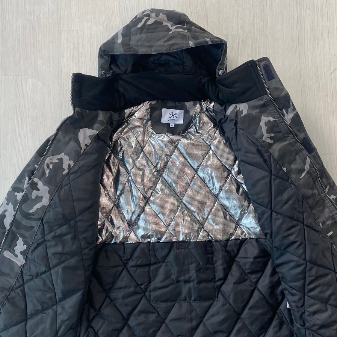 카모 밀리터리 야상 자켓 XL 상품이미지6