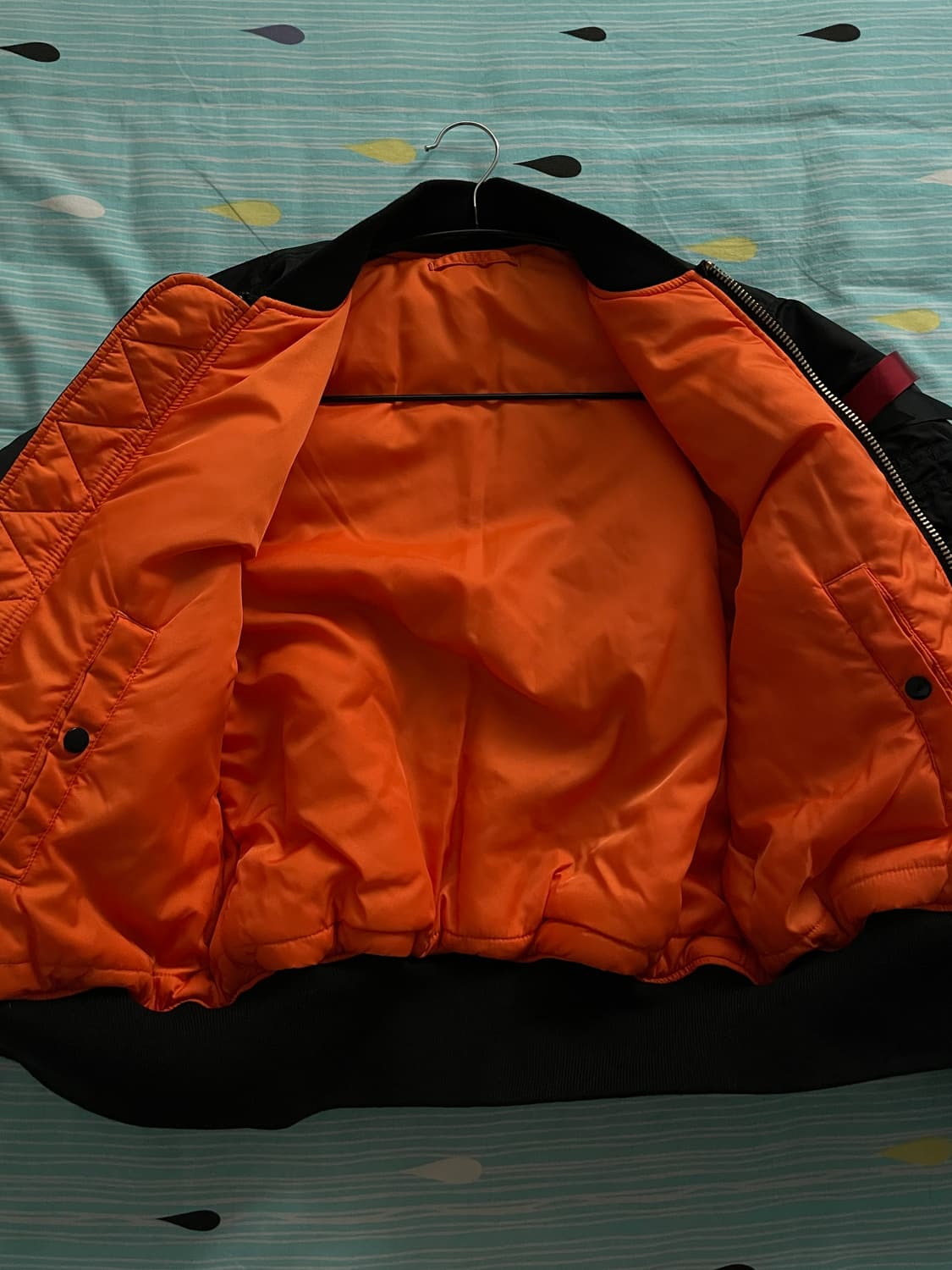 알파인더스트리 ma-1 블랙 M사이즈 상품이미지3