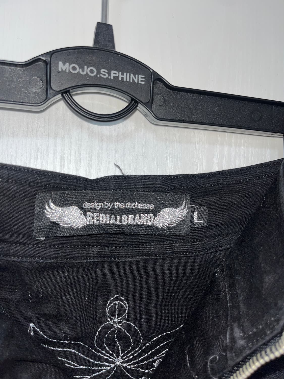 Redialbrand 빈티지 우븐 지퍼 오프숄더 상품이미지4