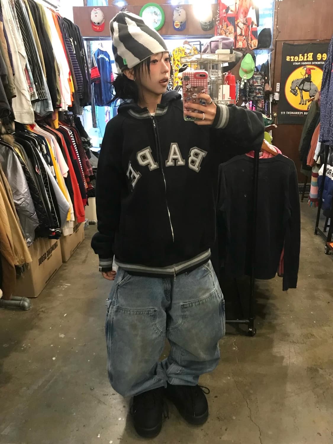 Bape Embroidery Logo Two-way Varsity Jk 상품이미지2