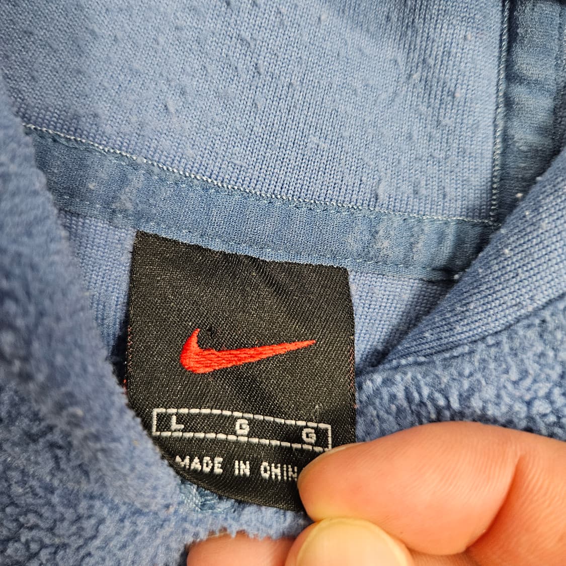 00s 나이키 센터 로고 플리스 후드 L 상품이미지3