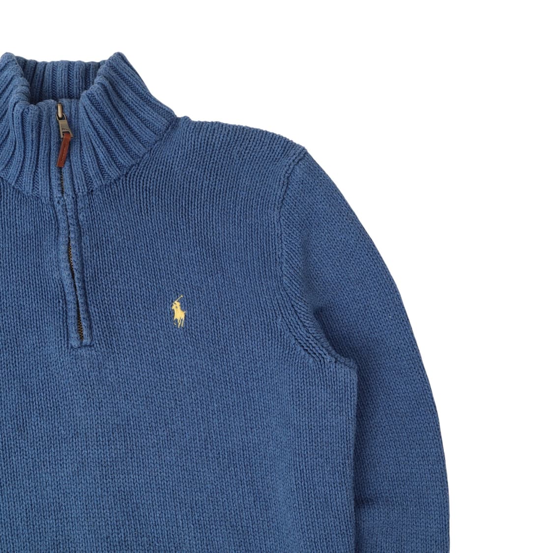 폴로 랄프로렌 다크블루 하프 집업 니트 상품이미지2