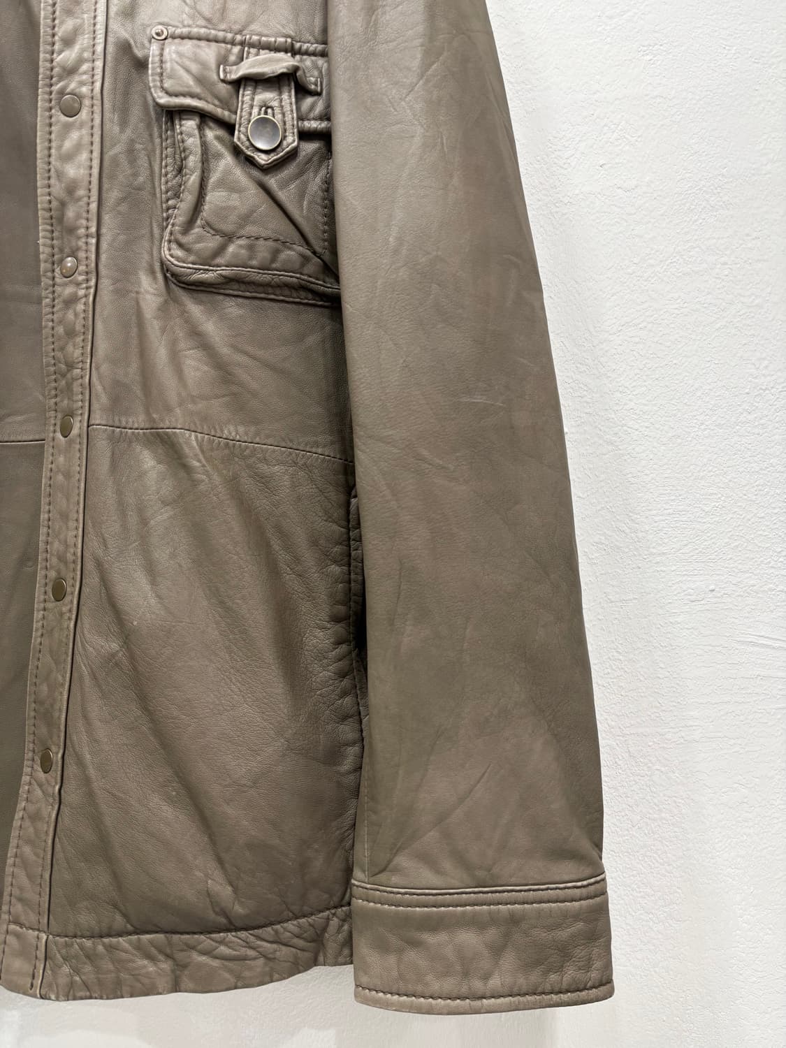 카키베이지 양가죽 자켓 상품이미지3