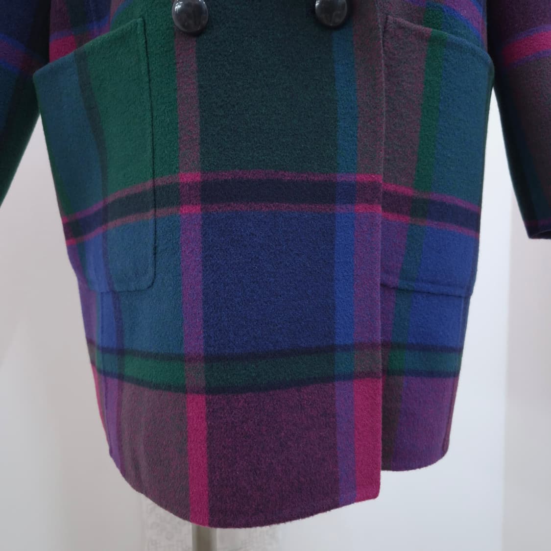 울90% 멀티 체크 하이퀄리티 코트 상품이미지6