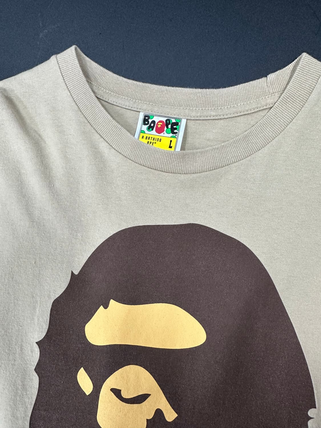 베이프 빅사루 베이지 긴팔 롱슬리브 상품이미지5