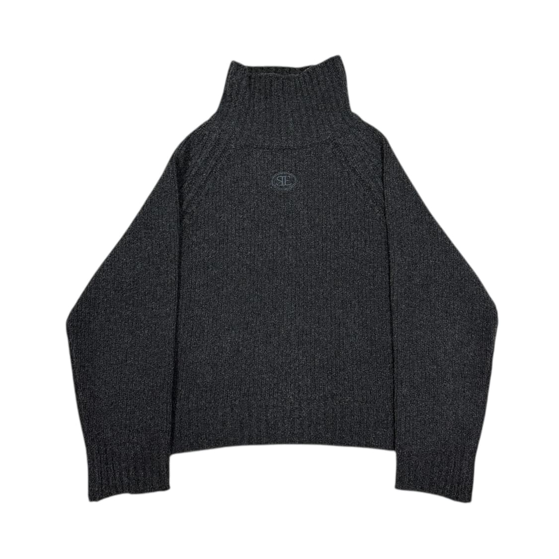 시엔느 부클 하이넥 울 니트 그레이 상품이미지1