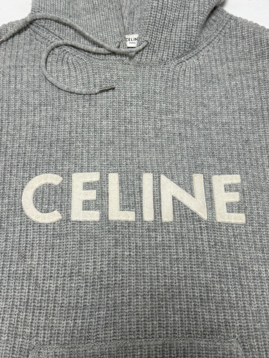 셀린느 / 리브드 울 로고 니트 후드 / M 상품이미지8