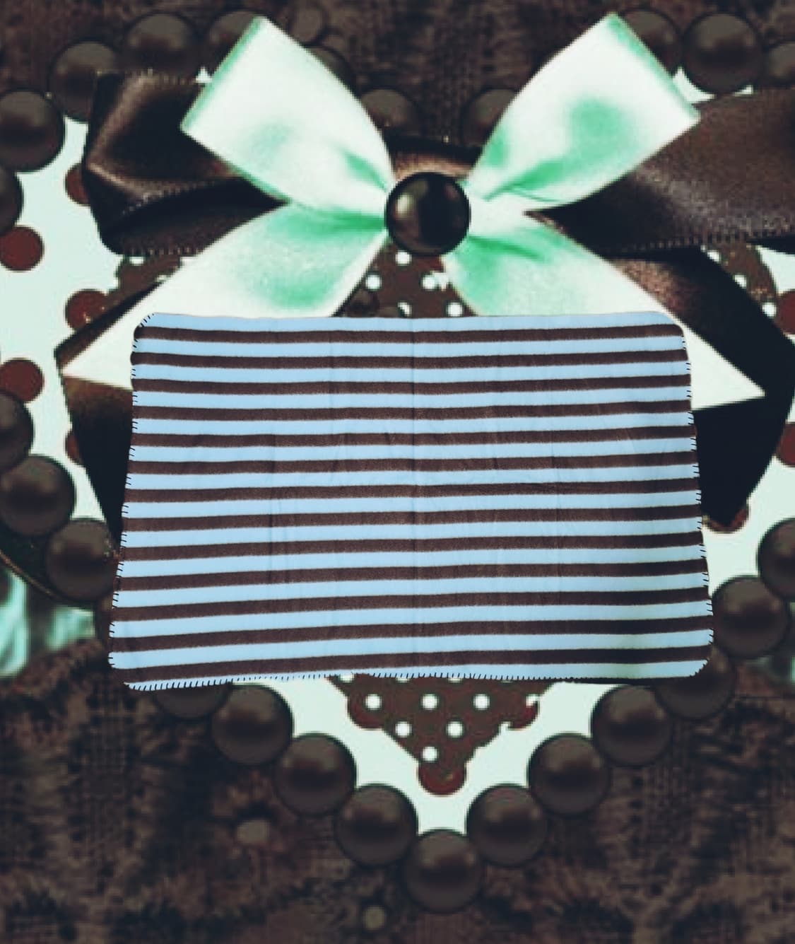 민트초코맛 스트라이프 담요 상품이미지1