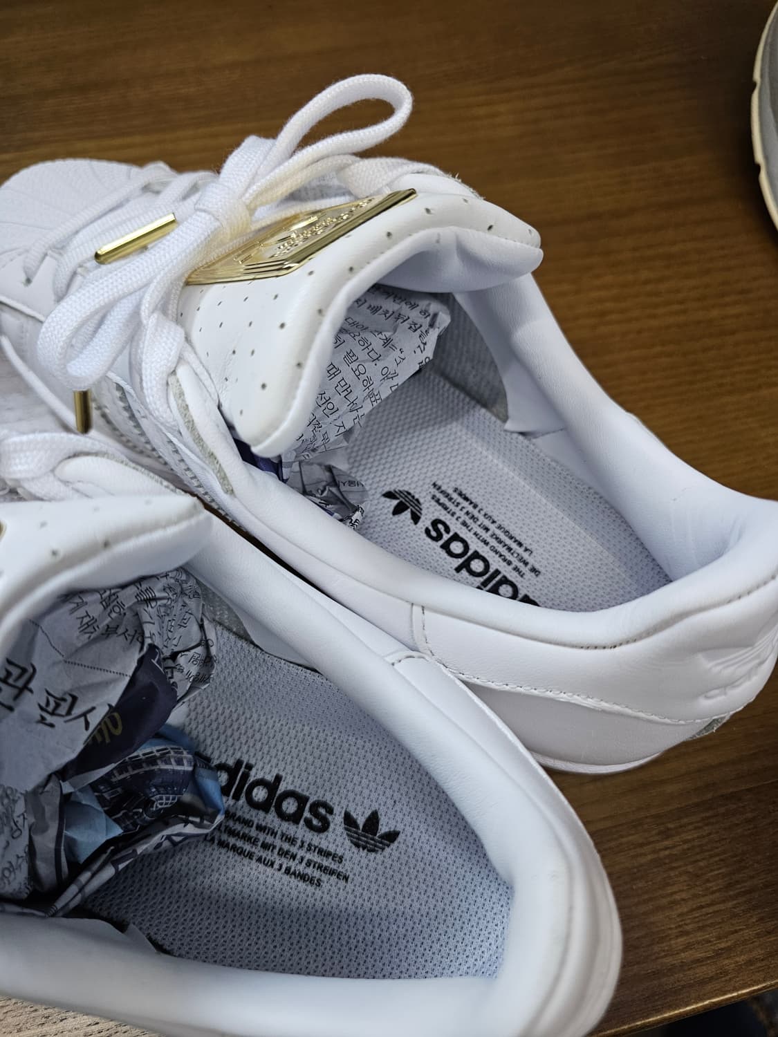 아디다스 슈퍼스타 금장 트리플화이트 상품이미지8